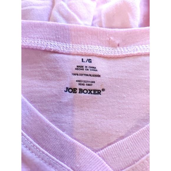 Joe Boxer Women's Size large Pink T Shirt Long Sleeve Cat - Picture 6 of 6